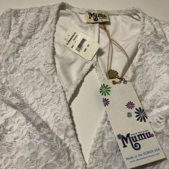 show me your mumu Ibiza Dress in Larose Lace White - Picture 4 of 11